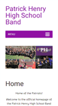 Mobile Screenshot of phpatriotband.org